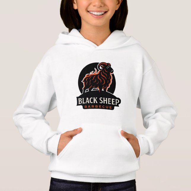 Black Sheep Barbecue Fire Ram BBQ Grill Lover Gift (Front)