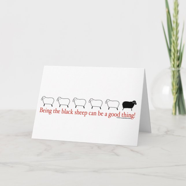 Black Sheep Card (Front)