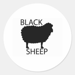 Black Sheep Classic Round Sticker