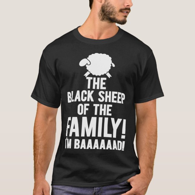 Black Sheep Family I m Baaaaad Toy T-Shirt (Front)