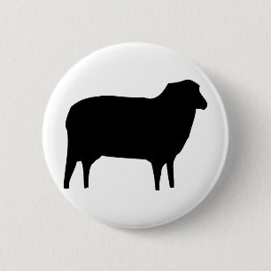 black sheep icon 2 inch round button