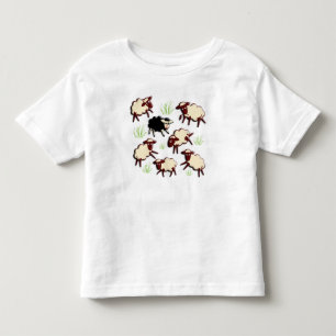 Black sheep in the herd + your backgr. toddler t-shirt