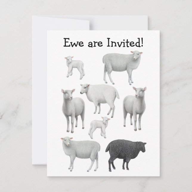 Black Sheep Invitation (Front)