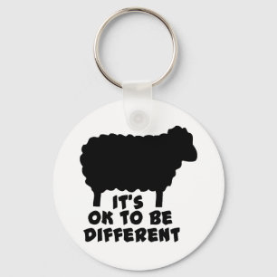 Black Sheep - It's Ok To Be Different Keychain
