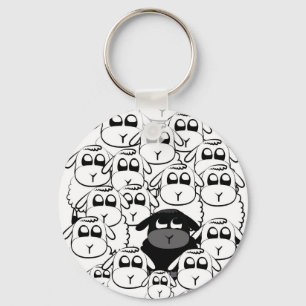 Black sheep keychain