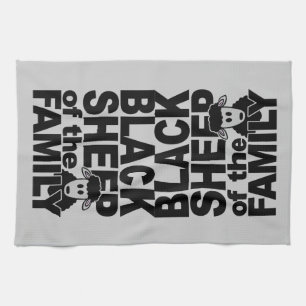 Black Sheep kitchen towels