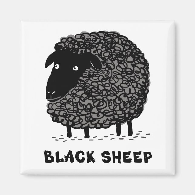 Black Sheep Magnet (Front)