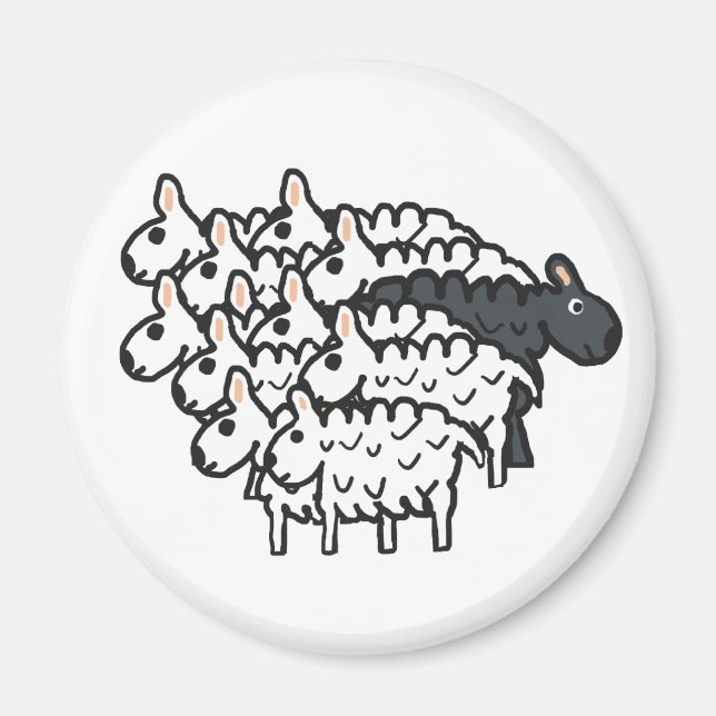 Black Sheep Magnet (Front)
