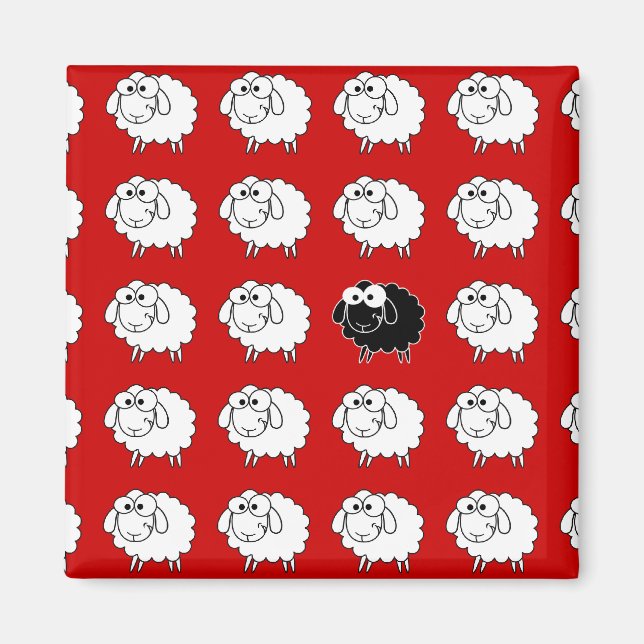 Black Sheep Magnet (Front)