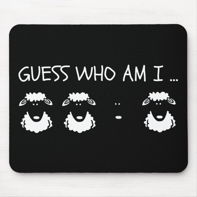 Black Sheep Mouse Pad (Front)