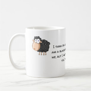 black sheep not the wolf coffee mug