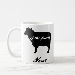 "Black Sheep of the Family" Customizable  Coffee Mug