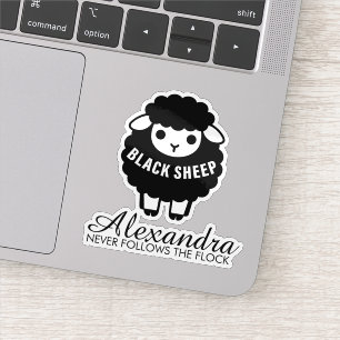 Black Sheep Pink Script Never Follows The Flock