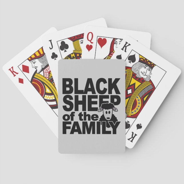 Black Sheep playing cards (Back)