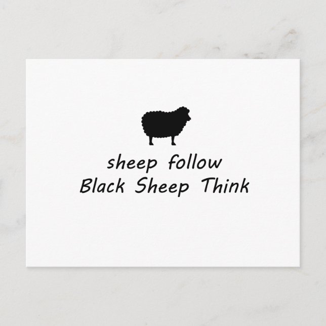black sheep postcard (Front)