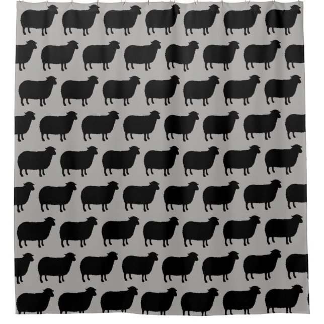 Black Sheep Silhouettes Pattern (Front)