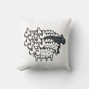 Black Sheep Throw Pillow