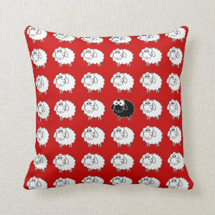 Black Sheep Throw Pillow