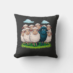 Black Sheep Throw Pillow