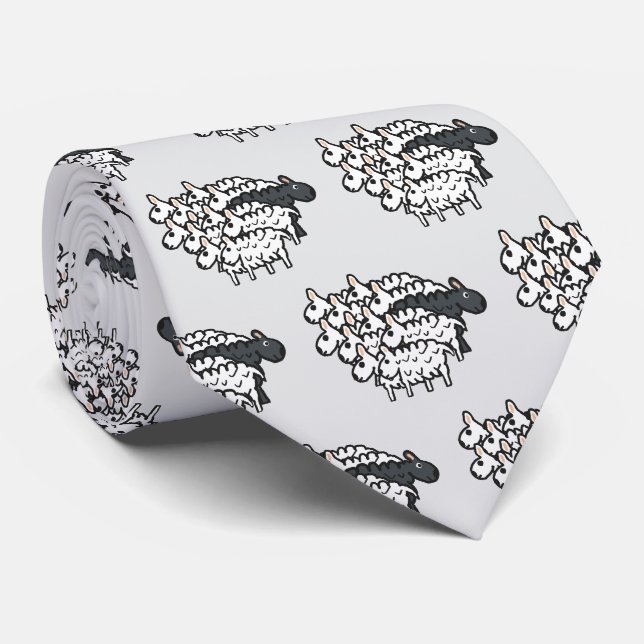 Black Sheep Tie (Rolled)