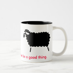 Black Sheep Two-Tone Coffee Mug
