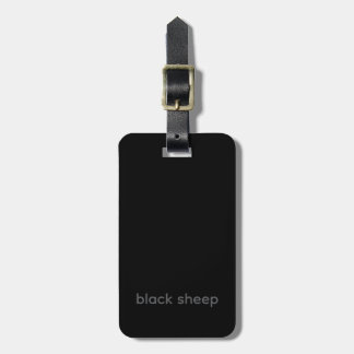 Black Sheep - Typography Luggage Tag
