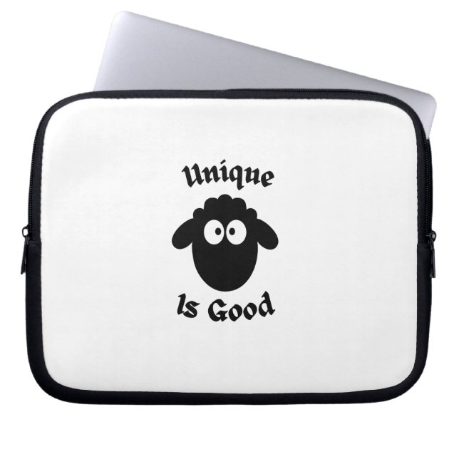 Black sheep: Unique is good Laptop Sleeve (Front)