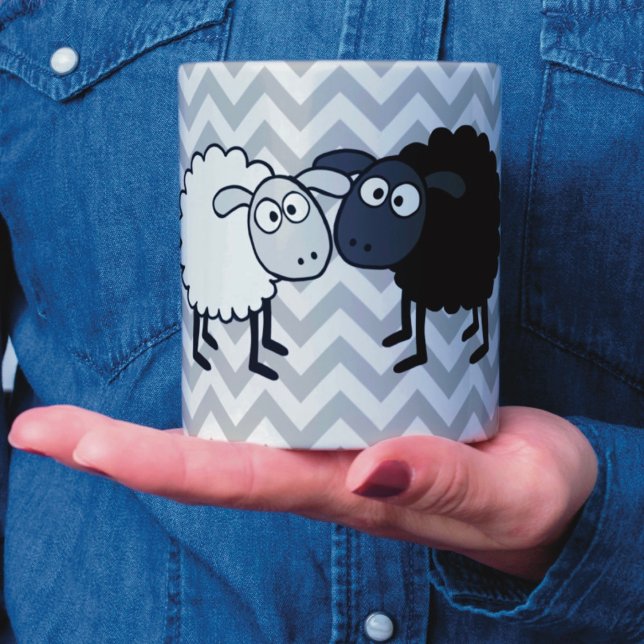 Black Sheep White Sheep Black 11 oz Combo Mug (Creator Uploaded)