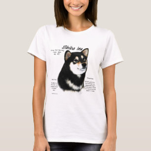Black Shiba Inu  History  T-Shirt