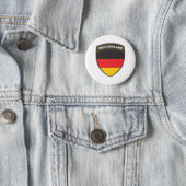 Black Shield Deutschland 2 Inch Round Button (In Situ)