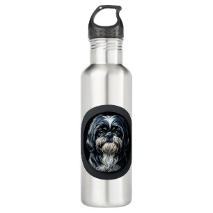 black shih tzu 710 ml water bottle