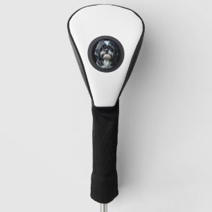 black shih tzu golf head cover