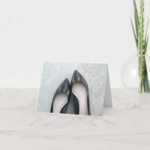 Black Shoes Greeting Card
