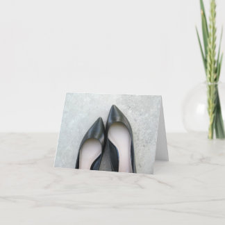 Black Shoes Greeting Card