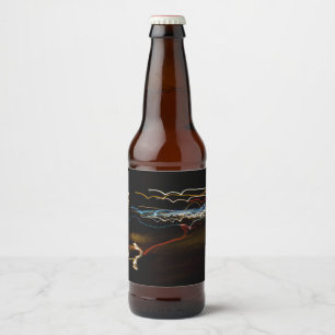 black shooter beer bottle label