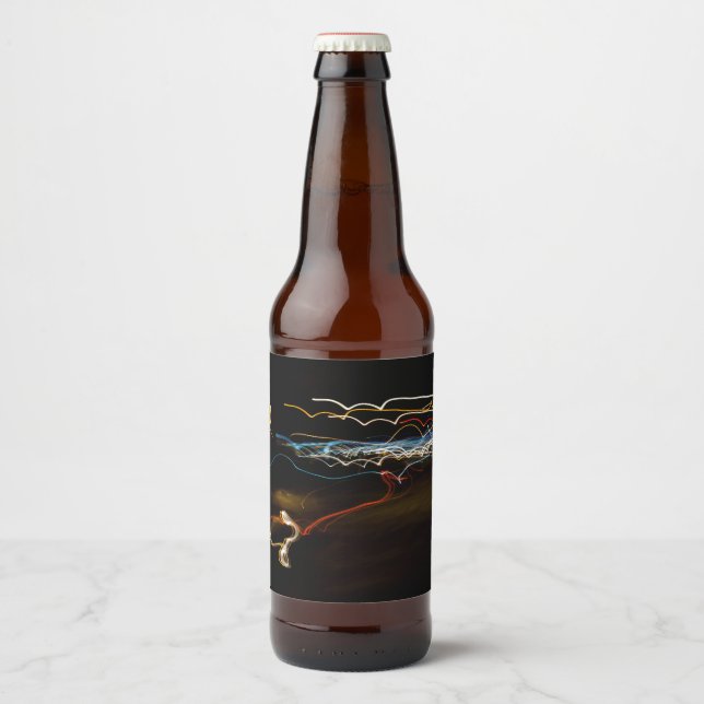 black shooter beer bottle label (Front)