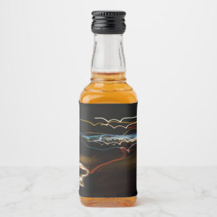 black shooter liquor bottle label