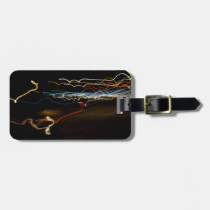 black shooter luggage tag