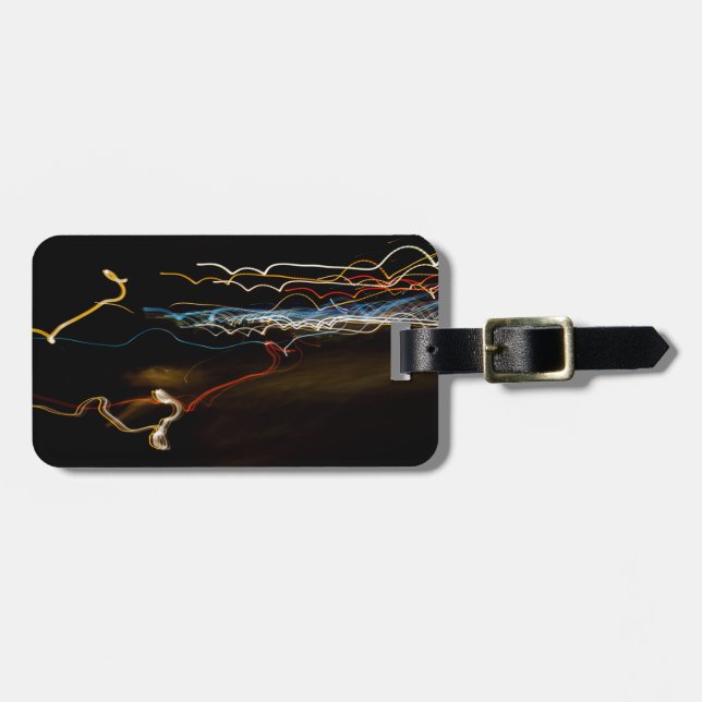 black shooter luggage tag (Front Horizontal)
