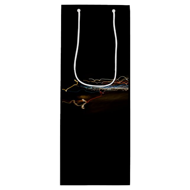 black shooter wine gift bag (Front)
