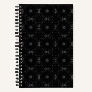 Black Signature Pattern  Notebook