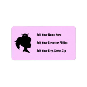 Black Silhouette Princess T-shirts and Gifts Label