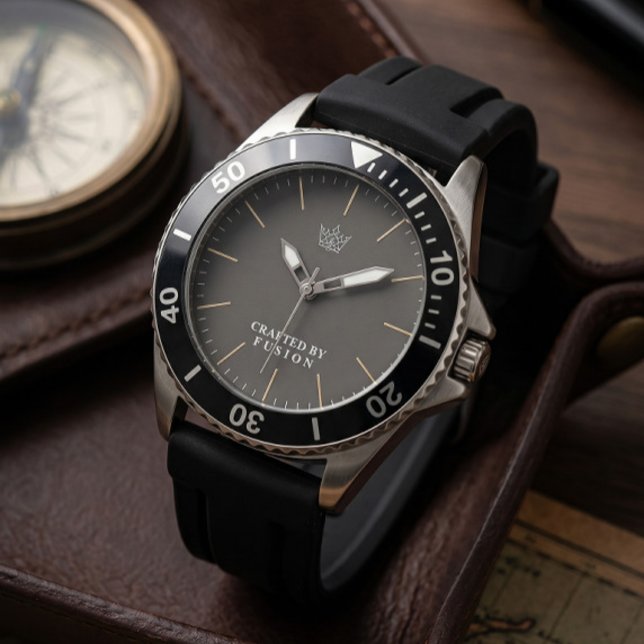 Black Silicone Sport Dive Watch - Tactical Edition (Creator Uploaded)