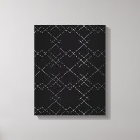 Black-silver, cool, elegant, simple modern pattern