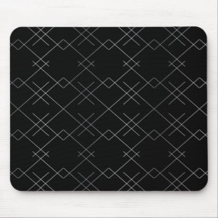 Black-silver, cool, elegant, simple modern pattern mouse pad
