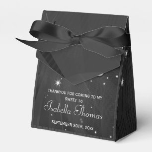Black & Silver Disco Ball &  Heels Favour box