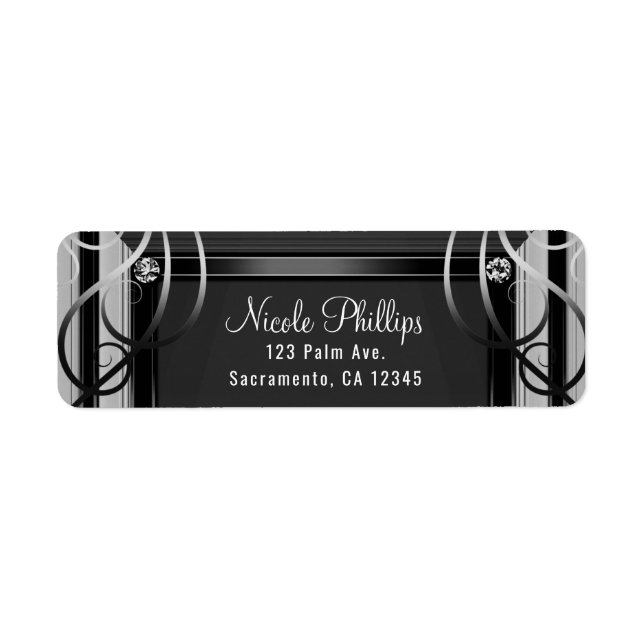 Black & Silver Elegant Corporate Holiday Party (Front)