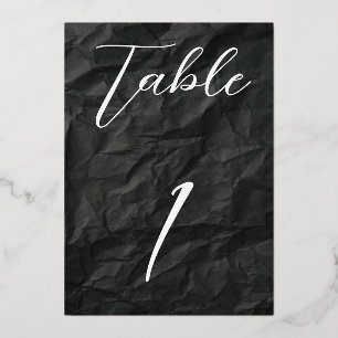 Black/Silver Foil Table No. 1