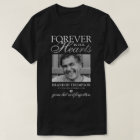 Black Silver Funeral Photo Memorial T-Shirt