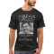 Black Silver Funeral Photo Memorial T-Shirt